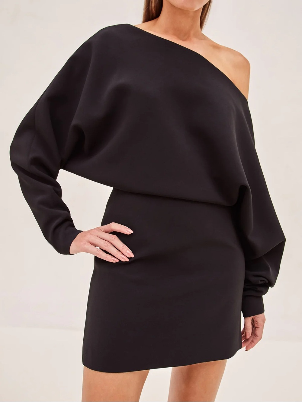 Alexis Katia Dres - Black Off-the-Shoulder